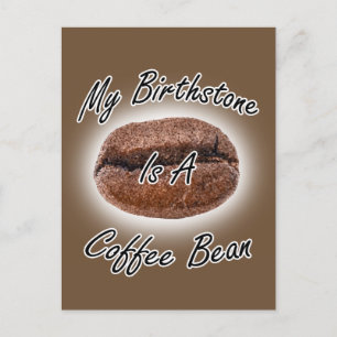 Carte Postale Bean Coffee Birthstone