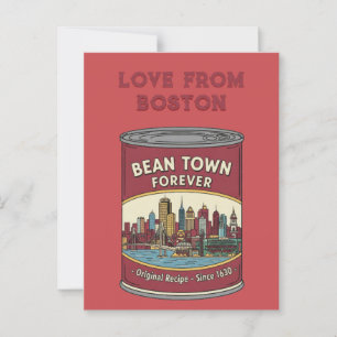Carte Postale Bean Town Forever Boston