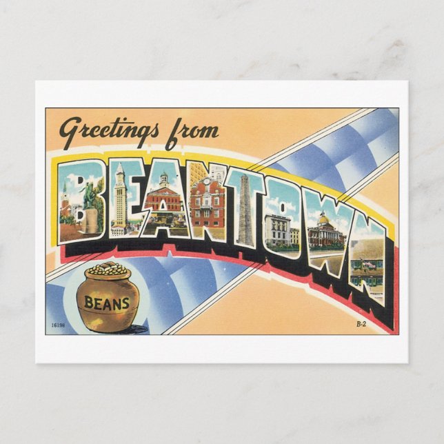Carte postale Beantown vintage (Devant)