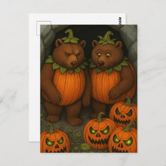 Carte Postale Bear Couple Costumes