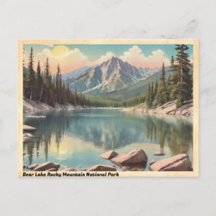 Carte Postale Bear Lake Colorado Montagnes Rocheuses Vintage