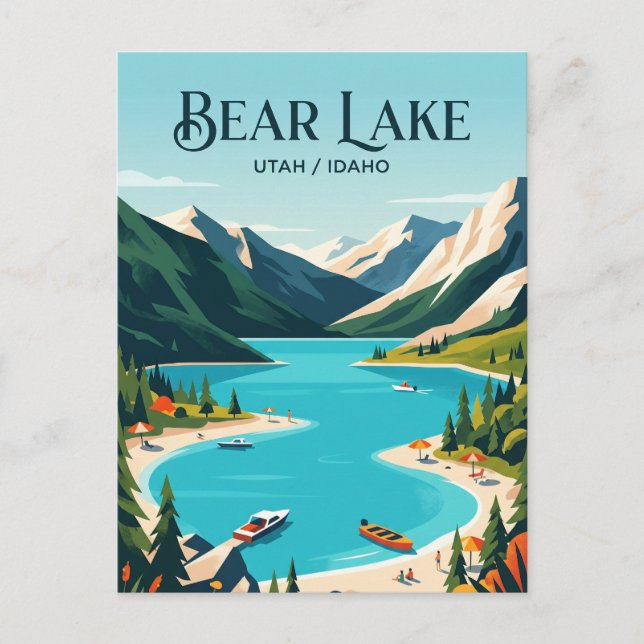Carte Postale Bear Lake États-Unis (Devant)