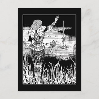 Carte postale Beardsley Knight Excalibur