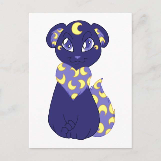 Carte Postale Bearfox du croissant (Devant)