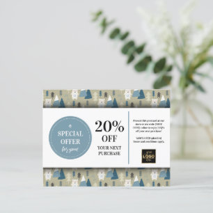 Carte Postale Bears Polaire d'hiver Coupon sur mesure rabais