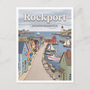 Carte Postale Bearskin Neck Rockport Massachusetts