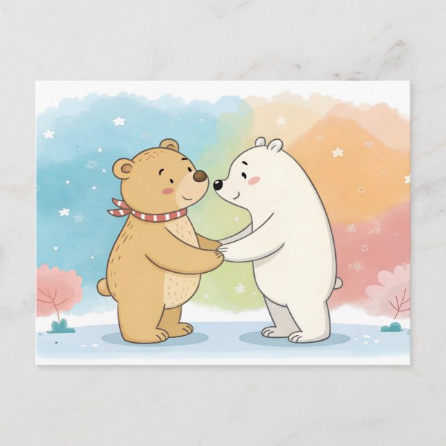 Carte Postale Beary Best Friends (Devant)