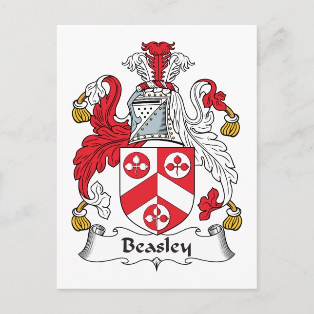 Carte Postale Beasley Family Crest (Devant)