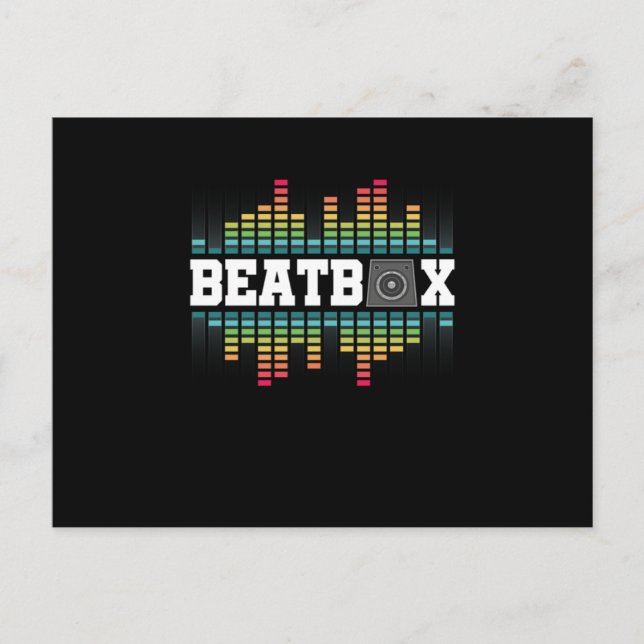 Carte Postale Beatbox Hiphop Sound Beatboxer Rap Music DJ Cadeau (Devant)