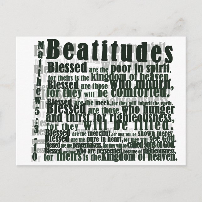 CARTE POSTALE BEATITUDES (Devant)