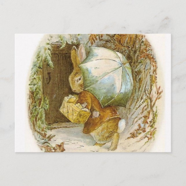 Carte Postale Beatrix Potter - Bunnies En Hiver (Devant)