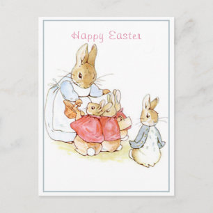 Carte Postale Beatrix Potter Joyeuses Pâques