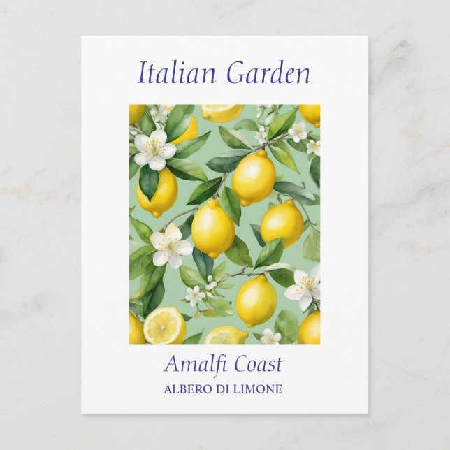 Carte Postale Beau Aquarelle Lemon Tree (Devant)