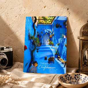 Carte Postale Beau Chefchaouen Maroc Medina Rues Bleues