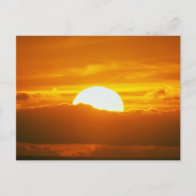 Carte Postale Beau coucher de soleil : Moorea, col de récif exté (Devant)