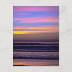 Carte Postale Beau coucher de soleil : Pacific Beach, Californie