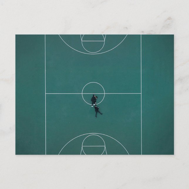 Carte Postale Beau design de basket-ball (Devant)