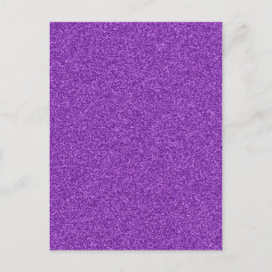 Carte Postale Beau effet de parties scintillant violet girly à l