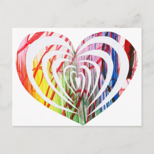 Carte Postale Beau et original design moderne HeART!