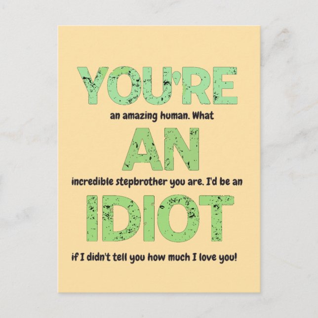 Carte Postale Beau-frère, vous êtes un cadeau humain incroyable (Devant)