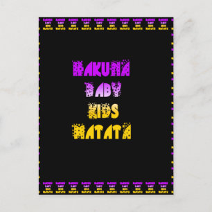 Carte Postale Beau Hakuna Matata Art Print