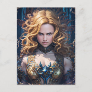 Carte Postale Beau Imaginaire mystique Femme