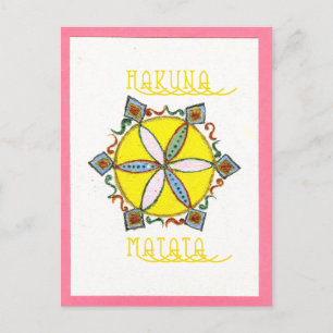 Carte Postale Beau Inspirationnel Star Floral Vector Motif