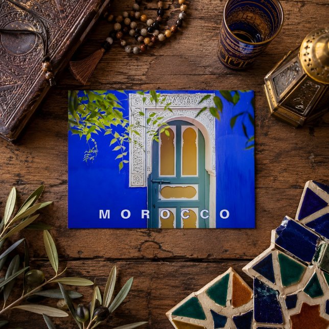 Carte Postale Beau Jardin Majorelle Bleu de Marrakech  (Créateur téléchargé)