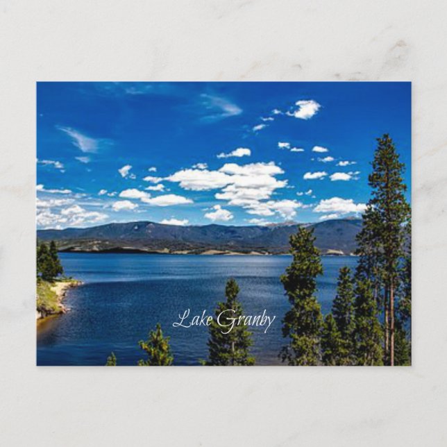 Carte Postale Beau lac Granby, Colorado (Devant)
