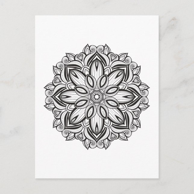 Carte Postale Beau Mandala (Devant)