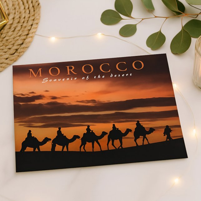 Carte Postale Beau Marrakech Sunset Maroc Désert (Créateur téléchargé)