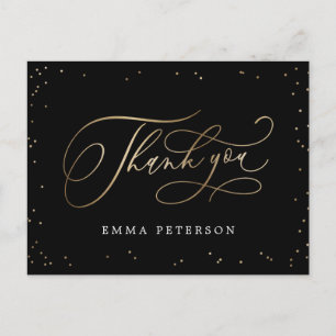 Carte Postale Beau Merci de graduation des couleurs ÉDITABLES