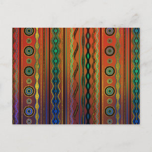 Carte Postale Beau Motif tribal translucide