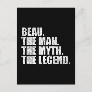 Carte Postale Beau nom, Beau l'homme le mythe la légende