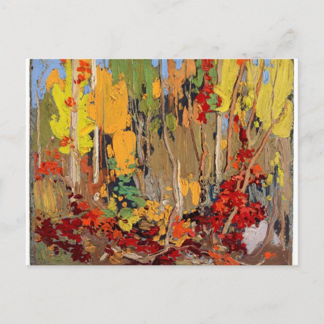 Carte Postale Beau paysage d'automne canadien par Tom Thomson (Devant)