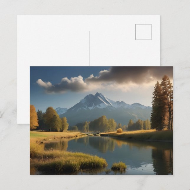 Carte Postale Beau paysage naturel (Devant / Derrière)