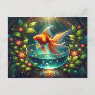 Carte Postale Beau poisson rouge Nowruz