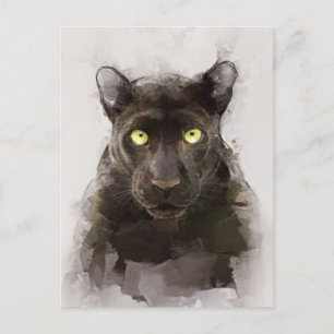 Carte Postale Beau Portrait Panther
