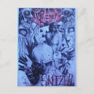 Carte Postale Beau produit artistique Skeezers extraordinaire en