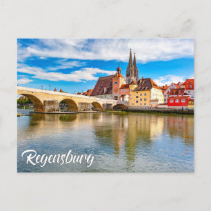 Carte Postale Beau Regensburg, Allemagne
