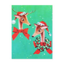 Beau renne Vintage du milieu du siècle