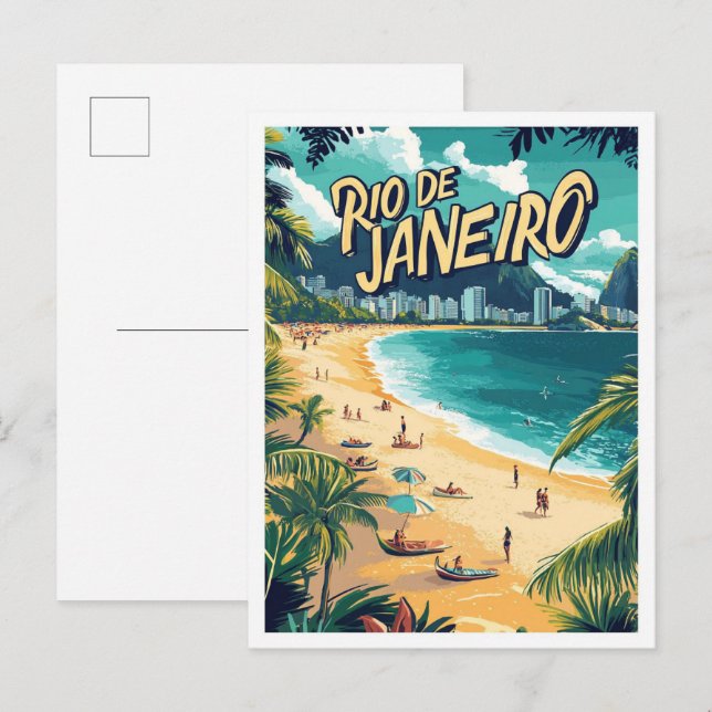 Carte Postale Beau Rio de Janeiro Brésil Voyage (Devant / Derrière)