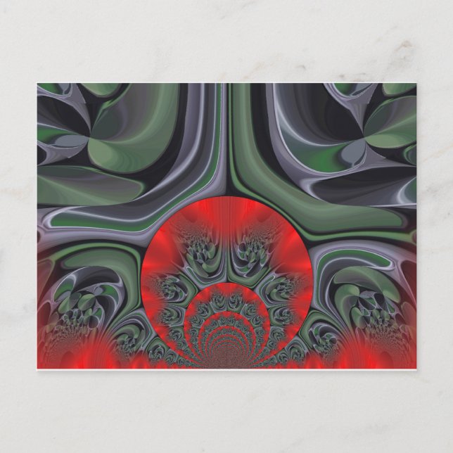 Carte Postale Beau Rouge Aurora Art Imprimer (Devant)