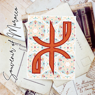 Carte Postale Beau Script berbère Culture marocaine