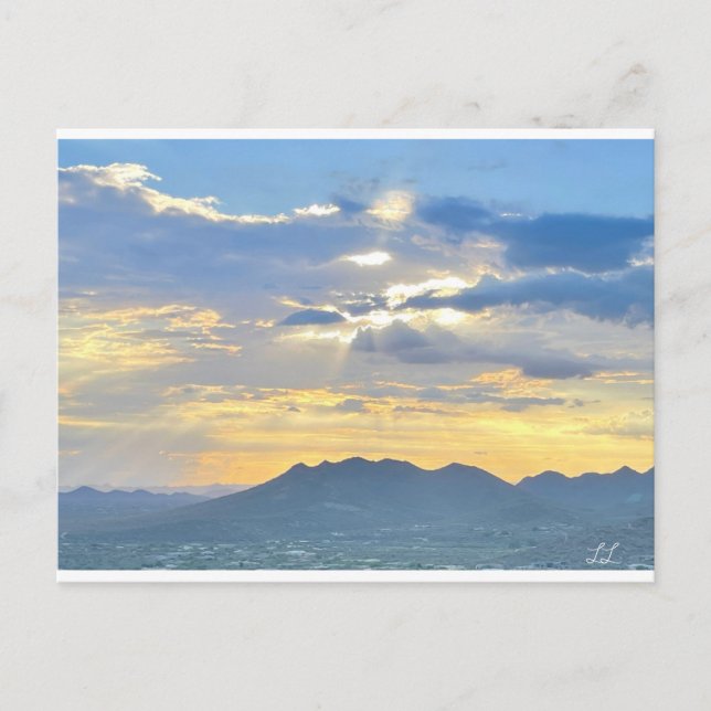 Carte Postale Beau Sunset Arizona (Devant)