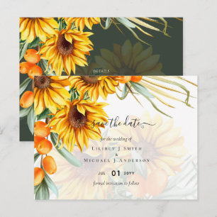 Carte Postale Beau tournesol rustique Pampas Mariage en herbe