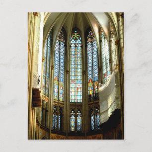 Carte Postale Beau verre de la cathédrale de Cologne