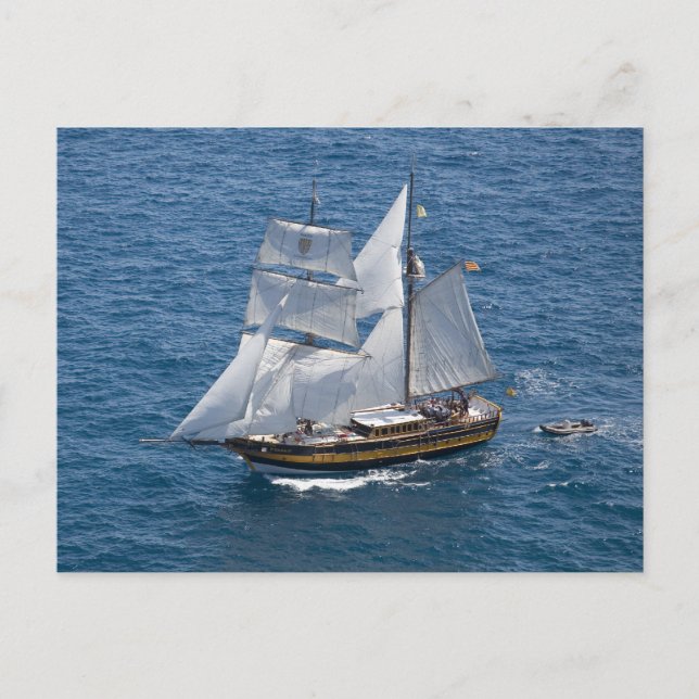 Carte Postale Beau voilier (Devant)
