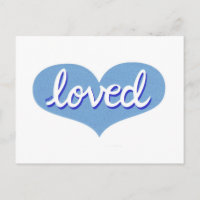 BEAUCOUP AIMÉ - adoré - Coeur d'amour bleu