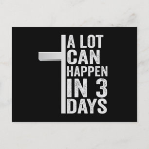 Carte Postale Beaucoup de choses peuvent arriver en 3 jours Drôl